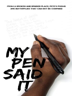 cover image of My pen said it